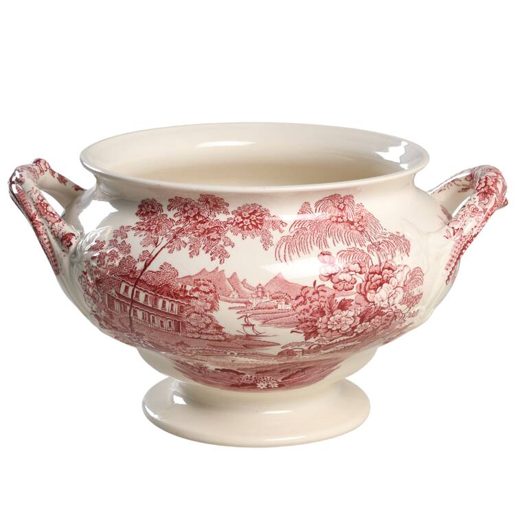Tonquin Red Pink Small Tureen No LId