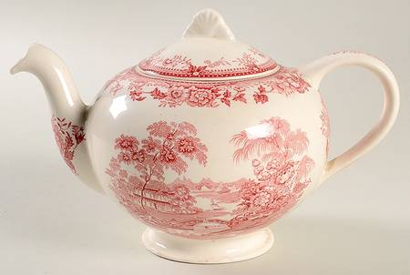 Tonquin Red Pink Teapot & Lid