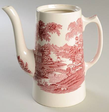 Tonquin Red Pink Coffee Pot No Lid