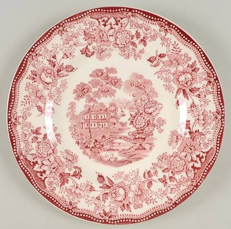 Tonquin Red Pink Luncheon Plate