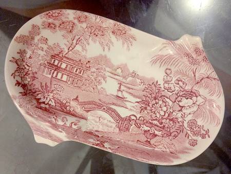 Tonquin Red Pink Tray for Mini Creamer & Open Sugar