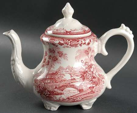 Tonquin Red Pink Teapot & Lid