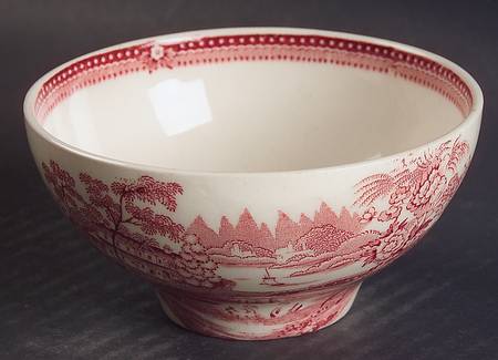 Tonquin Red Pink Mayonnaise Bowl