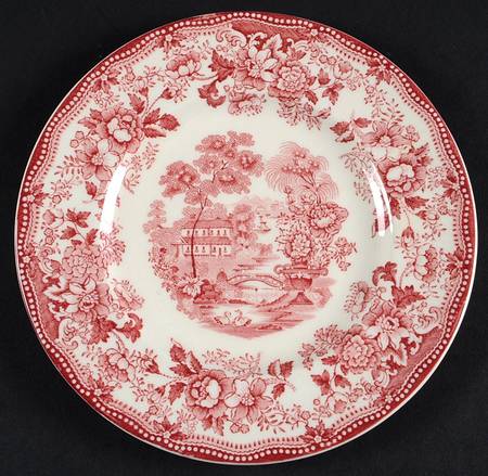 Tonquin Red Pink Bread & Butter Plate