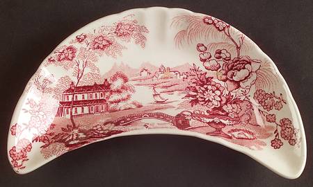 Tonquin Red Pink Bone Dish