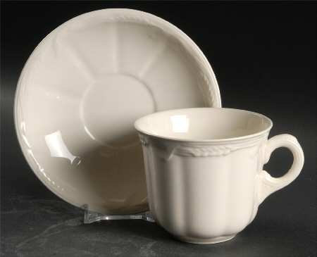 Wheat Flat Cup & Saucer Set