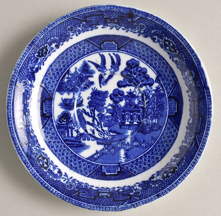 Ye Olde Blue Willow Saucer