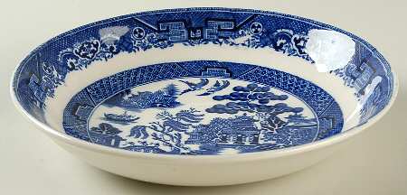 Ye Olde Blue Willow Coupe Soup Bowl