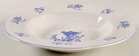 Blue Bonnet Large Rim Soup Bowl