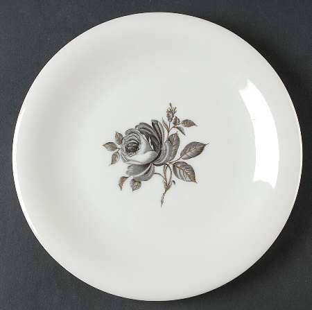 Black Rose Salad Plate