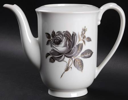 Black Rose Coffee Pot No Lid