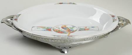 Golden Pheasant 9" Pie Baking Plate with Metal Stand