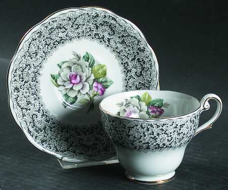 Keepsake (England) Footed Cup & Saucer Set