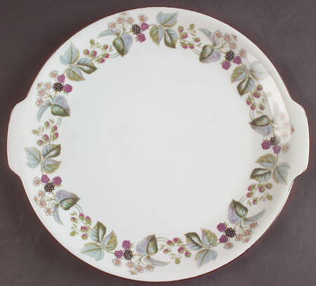 Blackberry Handled Cake Plate