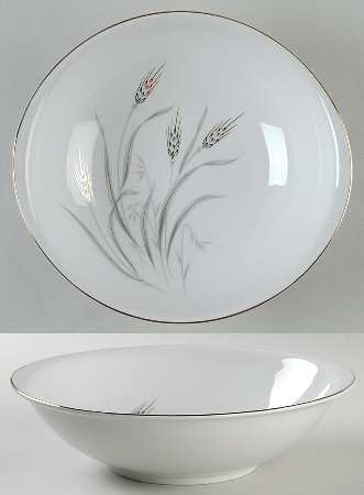 Summer Song Gold 9" Round Vegetable Bowl