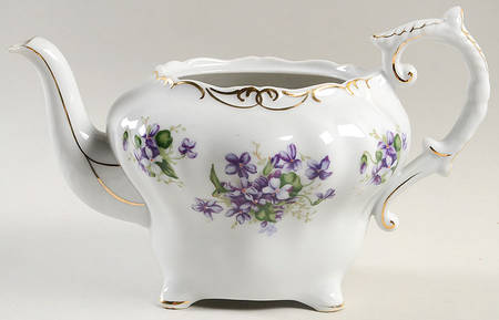 Spring Violets Teapot No Lid