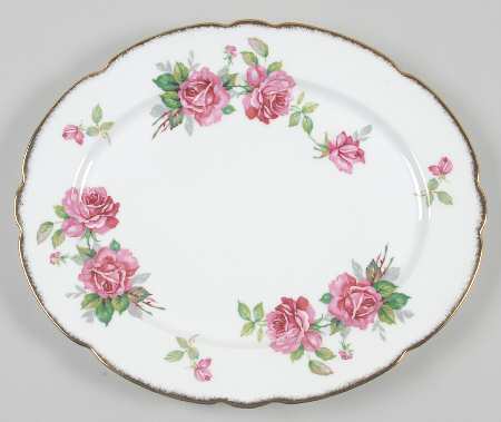 Berkeley Rose 13" Oval Serving Platter