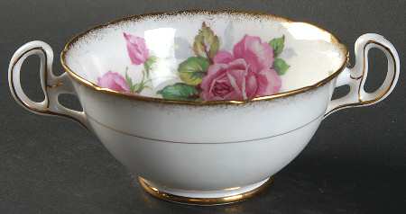 Berkeley Rose Footed Cream Soup Bowl
