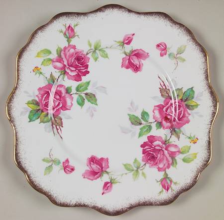 Berkeley Rose Square Cake Plate