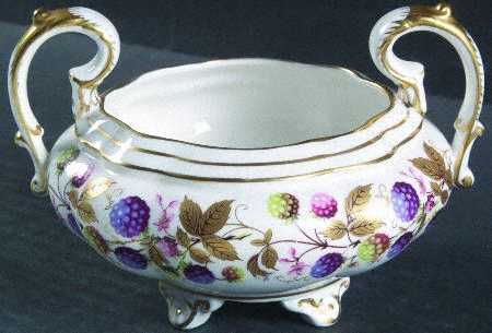 Golden Bramble (3 Gold Lines) Open Sugar Bowl