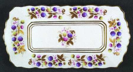Golden Bramble (3 Gold Lines) Large Sandwich Tray