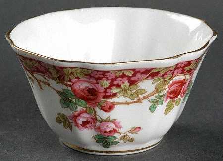 Olde English Garden Red Mini Open Sugar Bowl