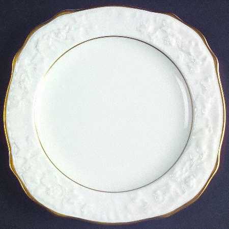Old English Oak Gold Square Bread & Butter Plate