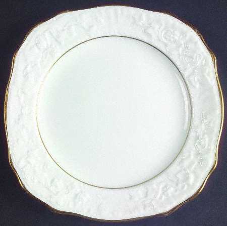 Old English Oak Gold Square Salad Plate