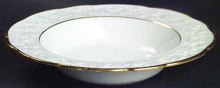 Old English Oak Gold Rim Soup Bowl