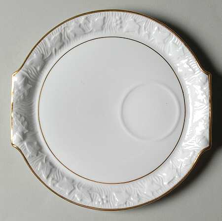 Old English Oak Gold Snack Plate
