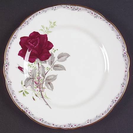 Roses To Remember (Scalloped) Bread & Butter Plate