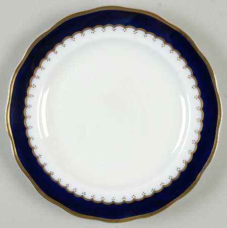 Coronation (Cobalt Band, Plain Center) Bread & Butter Plate