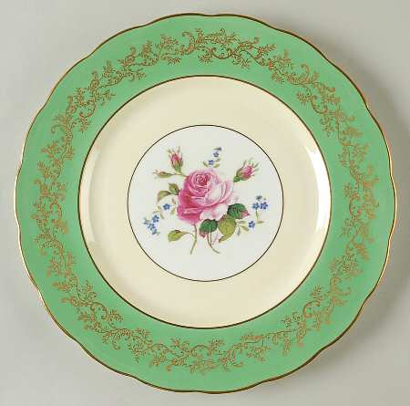 Swansea Rose Green by Royal Swansea
