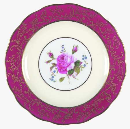 Swansea Rose (Magenta) Bread & Butter Plate