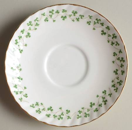 Shamrock Saucer for Flat Cup