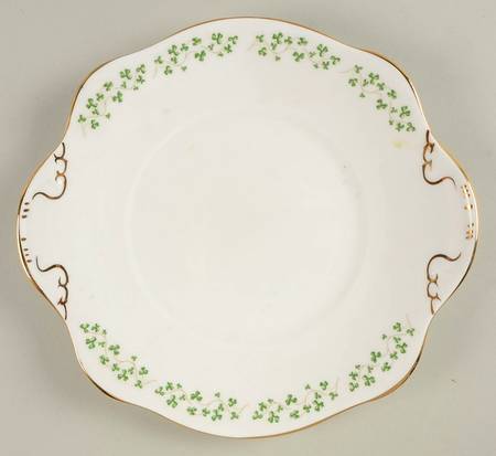 Shamrock Square Handled Cake Plate by Royal Tara