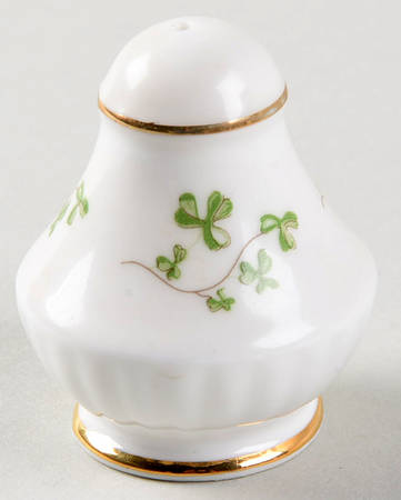 Trellis Shamrock (Ribbed, Fluted) Individual Salt Shaker