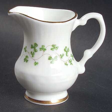 Trellis Shamrock (Ribbed, Fluted) Toy Creamer
