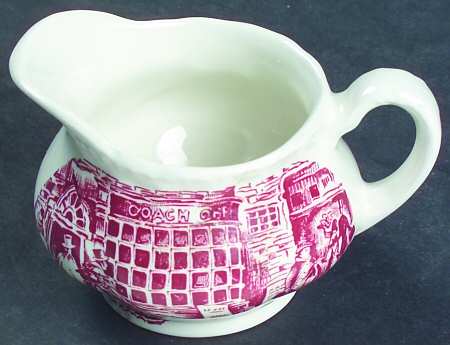 Coaching Taverns Pink Mini Creamer