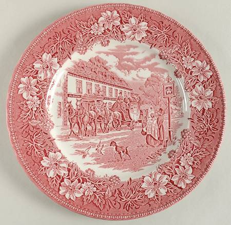 Coaching Taverns Pink by Royal Tudor