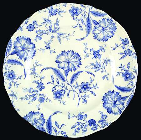 Wild Flower Blue Salad Plate