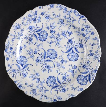 Wild Flower Blue 13" Chop Plate (Round Platter)