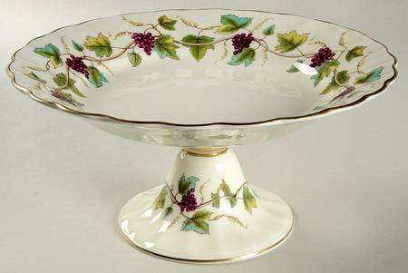 Bacchanal (Cream Background) Tall Comport