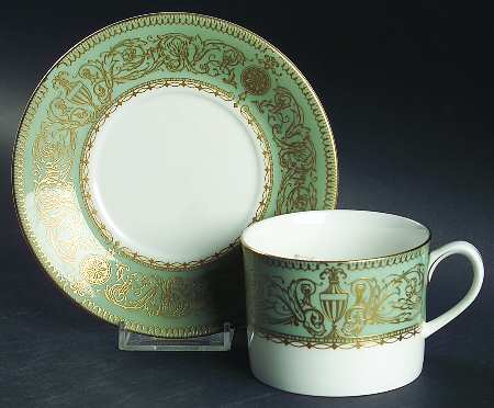 Balmoral Green Flat Cup & Saucer Set