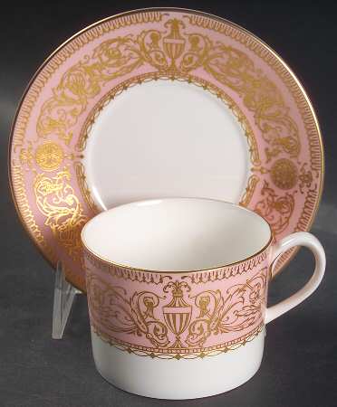 Balmoral Pink Flat Cup & Saucer Set