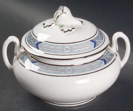 Beaufort Blue Sugar Bowl & Lid