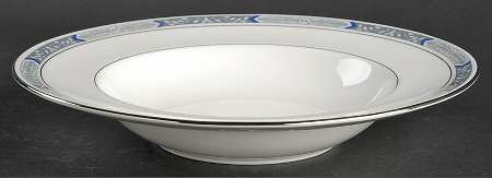 Beaufort Blue Large Rim Soup Bowl