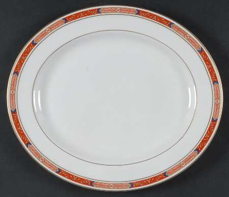 Beaufort Rust Red 15" Oval Serving Platter
