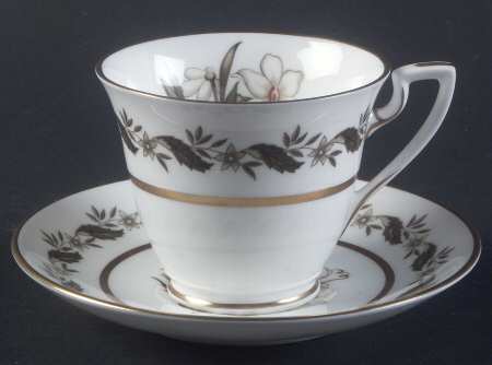 Bernina Footed Demitasse Cup & Saucer Set