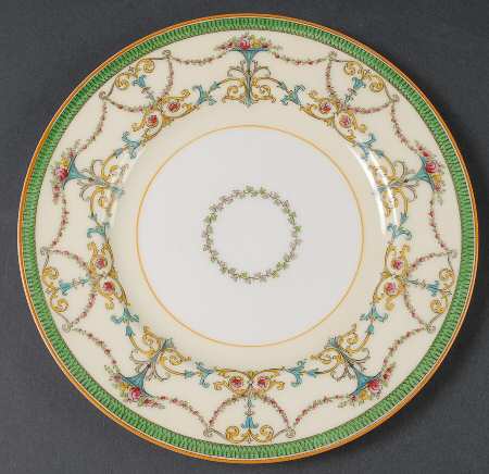 Bessborough Green Luncheon Plate